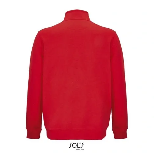 Sudadera unisex con cremallera reciclada 280GSM ref S04240 - Rojo Vivo Back