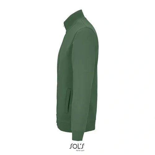 Sudadera unisex con cremallera reciclada 280GSM ref S04240 - Verde Botella Side