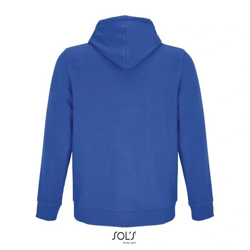 Sudadera unisex con cremallera y capucha orgánica 280GSM ref S04237 - Azul Royal Back