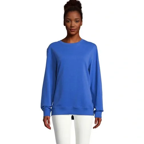 Sudadera unisex de algodón orgánico con cuello redondo ref S03574 - Azul Royal