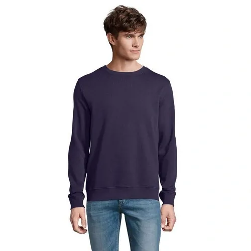 Sudadera unisex de algodón orgánico con cuello redondo ref S03574 - French Marino