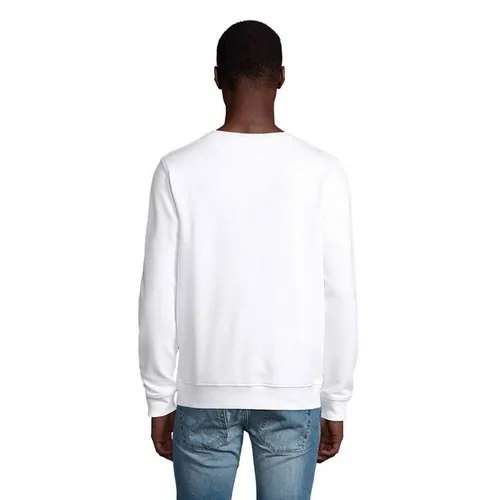 Sudadera unisex de algodón orgánico con cuello redondo ref S03574 - Side Blanco