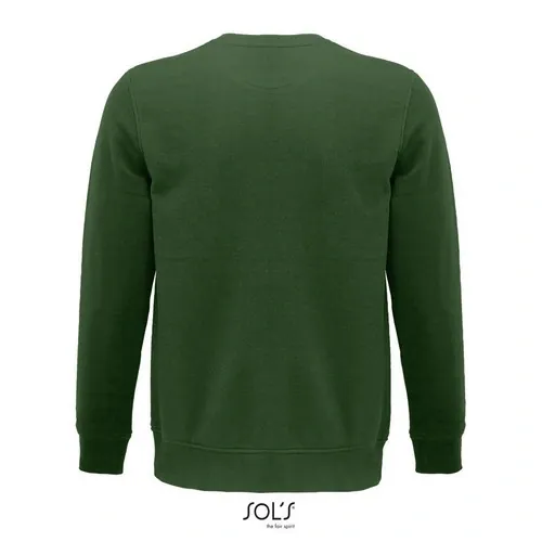 Sudadera unisex de algodón orgánico con cuello redondo ref S03574 - Verde Botella Back