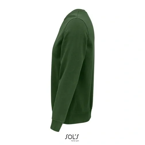 Sudadera unisex de algodón orgánico con cuello redondo ref S03574 - Verde Botella Side