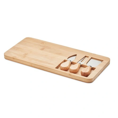 Tabla de bambú para cortar y servir con cuchillos ref MO6414