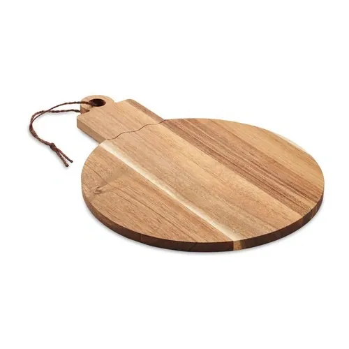 Tabla de madera de acacia en forma de adorno navideño ref CX1537 - Front Madera