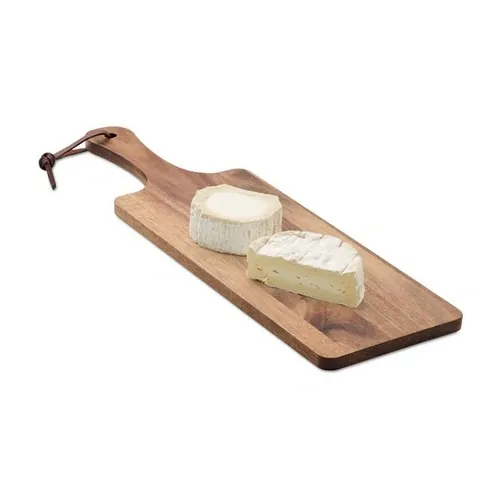 Tabla de servir de madera de acacia con asa ref MO6965