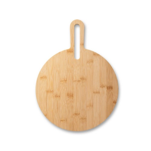 Tabla de servir de bambú con asa ideal para pizzas ref 94259