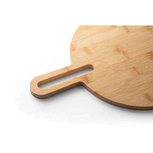 Tabla de servir de bambú con asa ideal para pizzas ref 94259