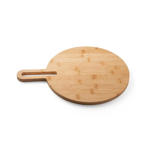 Tabla de servir de bambú con asa ideal para pizzas ref 94259