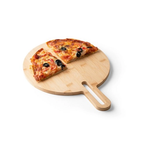 Tabla de servir de bambú con asa ideal para pizzas ref 94259