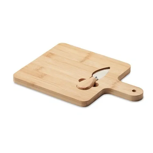 Tabla de bambú para cortar con cuchillo para quesos ref MO6415