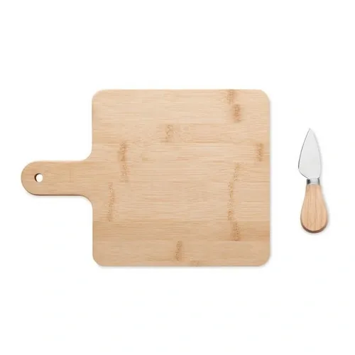 Tabla de bambú para cortar con cuchillo para quesos ref MO6415