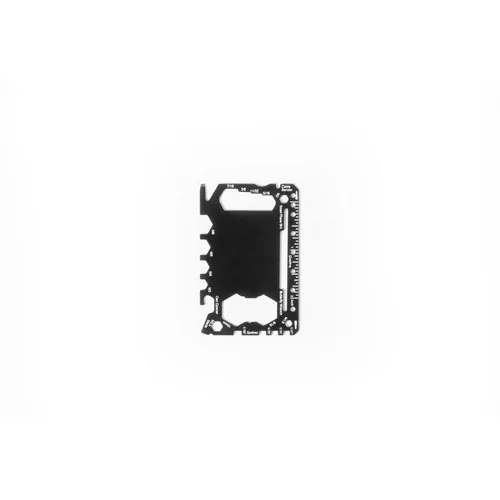 PEEBLES Tarjeta multifunción de acero inoxidable personalizable ref 98166 - Negro