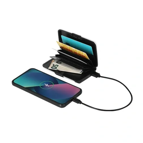 Tarjetero Power Bank Chefler personalizable con protección RFID ref 22353