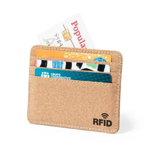 Tarjetero Elegante de Corcho Natural con Protección RFID ref 1916