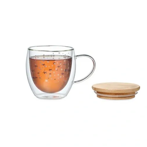Taza de borosilicato doble pared diseño estrellas ref CX1523 - Side Transparente
