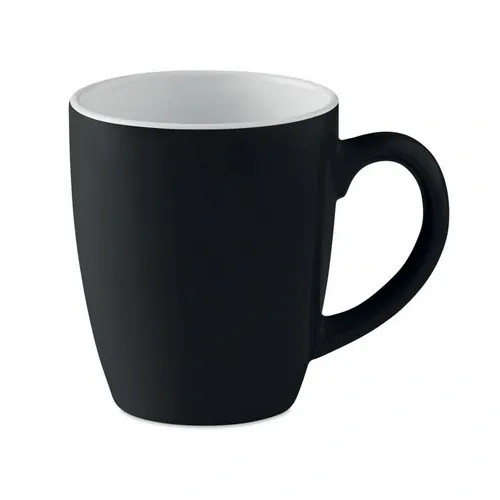 Taza de cerámica de 290 ml en caja de regalo ref MO9242 - Front Negro
