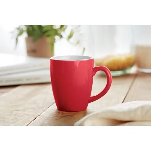 Taza de cerámica de 290 ml en caja de regalo ref MO9242 - Item Ambiant Picture Rojo