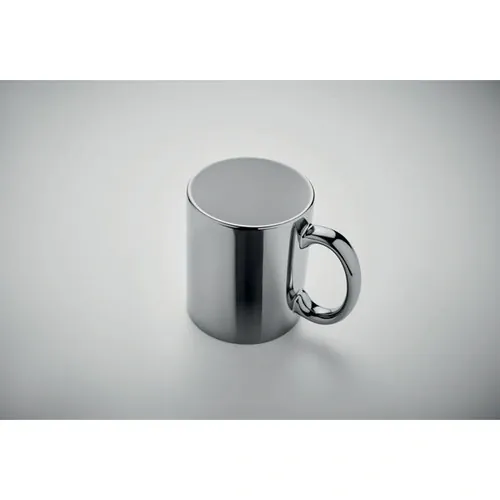 Taza clásica de cerámica con acabado metálico ref MO6607 - Item Detail Picture Plata Brillo