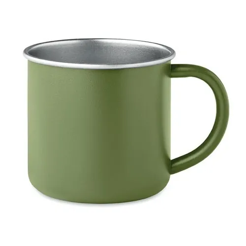Taza de acero inoxidable reciclado con diseño ecológico ref MO2226 - 1 Verde Oscuro