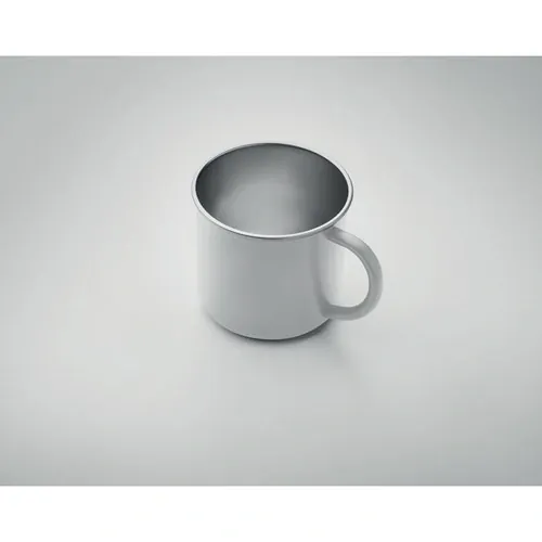 Taza de acero inoxidable reciclado con diseño ecológico ref MO2226 - Item Detail Picture Blanco