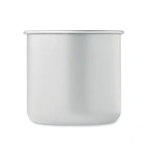 Taza de acero inoxidable reciclado con diseño ecológico ref MO2226 - Side Blanco