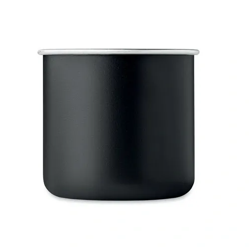 Taza de acero inoxidable reciclado con diseño ecológico ref MO2226 - Side Negro