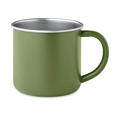 Taza de acero inoxidable reciclado con diseño ecológico ref MO2226 - Verde Oscuro