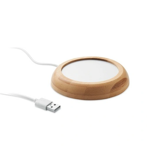 Taza de bambú con USB que mantiene bebidas calientes ref MO2592