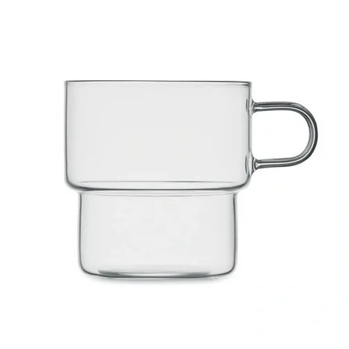 Taza apilable de cristal de borosilicato 300 ml ref MO2348 - Transparente Open