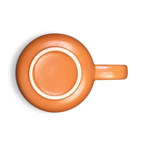 Taza de café rústica de cerámica apta para lavavajillas ref 94281 - Naranja 03