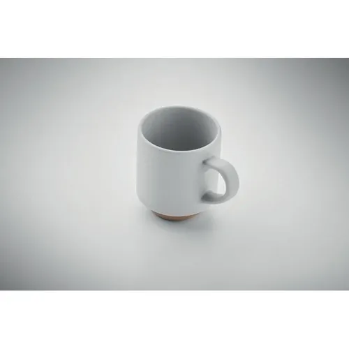 Taza apilable de cerámica ideal para ahorrar espacio ref MO2493 - Blanco 2