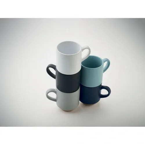 Taza apilable de cerámica ideal para ahorrar espacio ref MO2493 - Blanco 5