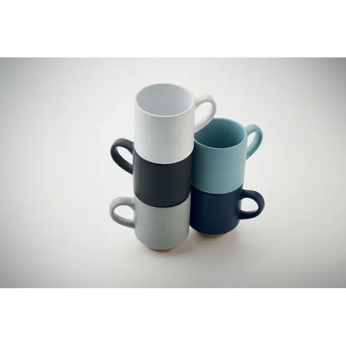 Taza apilable de cerámica ideal para ahorrar espacio ref MO2493 - Blanco Item Detail Picture