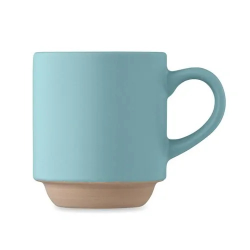 Taza apilable de cerámica ideal para ahorrar espacio ref MO2493 - Petroleo 1