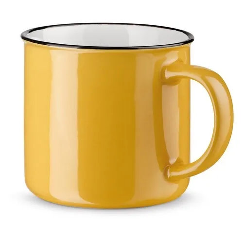 Taza de cerámica apta para lavavajillas ref 93836 - Amarillo