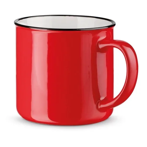 Taza de cerámica apta para lavavajillas ref 93836 - Rojo