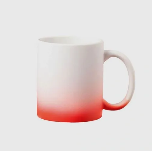 Taza de cerámica para sublimación acabado mate ref LA69 - Rojo