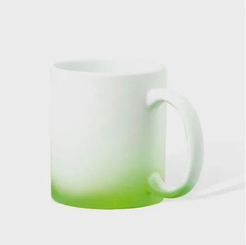 Taza de cerámica para sublimación acabado mate ref LA69 - Verde