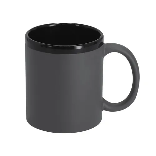 Taza de cerámica Sanlar personalizable con diseño elegante ref 22223 - Gris