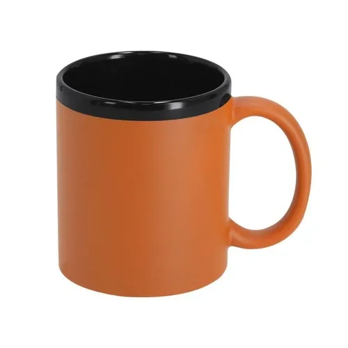 Taza de cerámica Sanlar personalizable con diseño elegante ref 22223 - Naranja