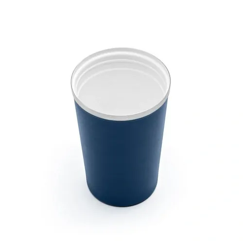 PHELPS CERAMIC Taza de viaje personalizable de acero inoxidable ref 94396 - Azul Marino Back