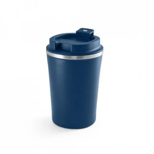 PHELPS CERAMIC Taza de viaje personalizable de acero inoxidable ref 94396 - Azul Marino