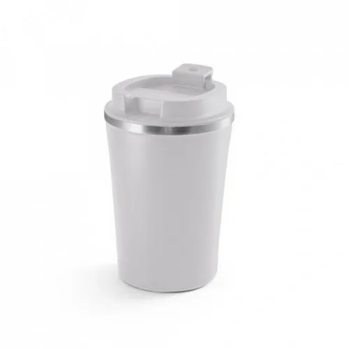 PHELPS CERAMIC Taza de viaje personalizable de acero inoxidable ref 94396 - Gris Claro