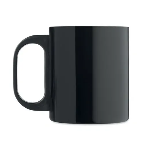 Taza de acero inoxidable doble pared con asa ergonómica ref MO6600 - Top Negro