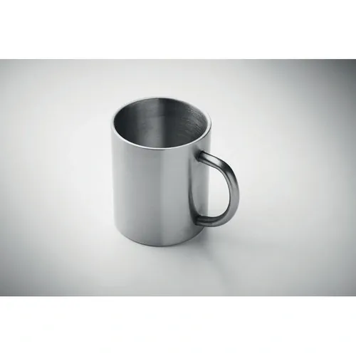 Taza doble pared en acero reciclado personalizable 260ml ref MO2621 - Plata Mate 6
