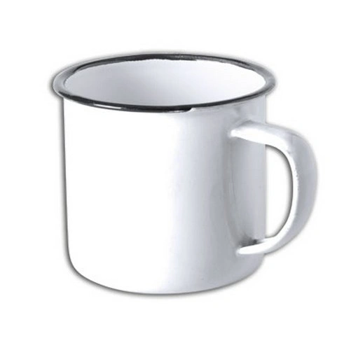 Taza metálica vintage con diseño retro ref WI12