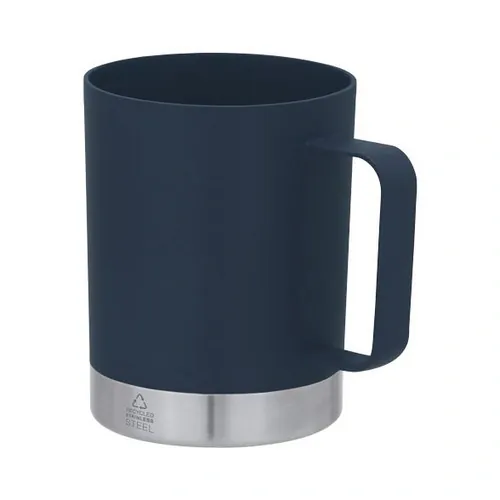 Taza reciclada con base de acero inoxidable ref RO38 - Azul Royal