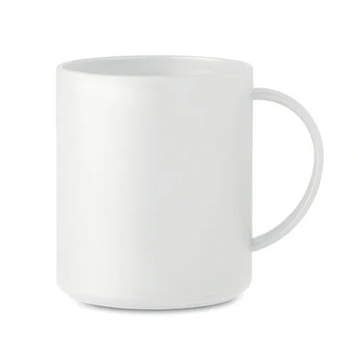 Taza reutilizable de PP con capacidad de 300 ml ref MO6256 - Blanco
